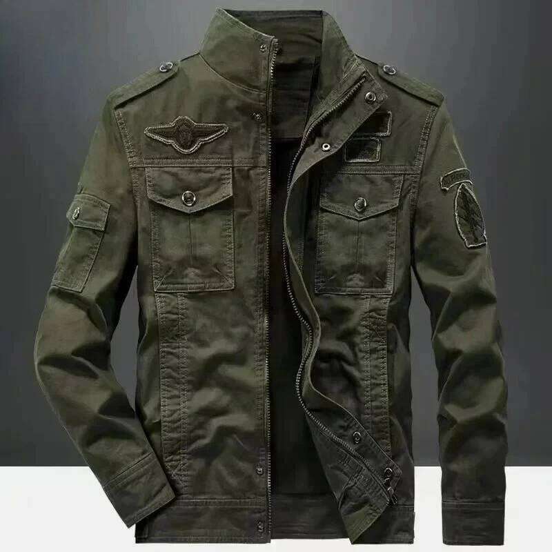 New Casual Climbing Pilots Jacket Men Plus Size 6Xl Jaqueta Masculina Working Clothes Spring Autumn Cargo Mens Jackets Coat