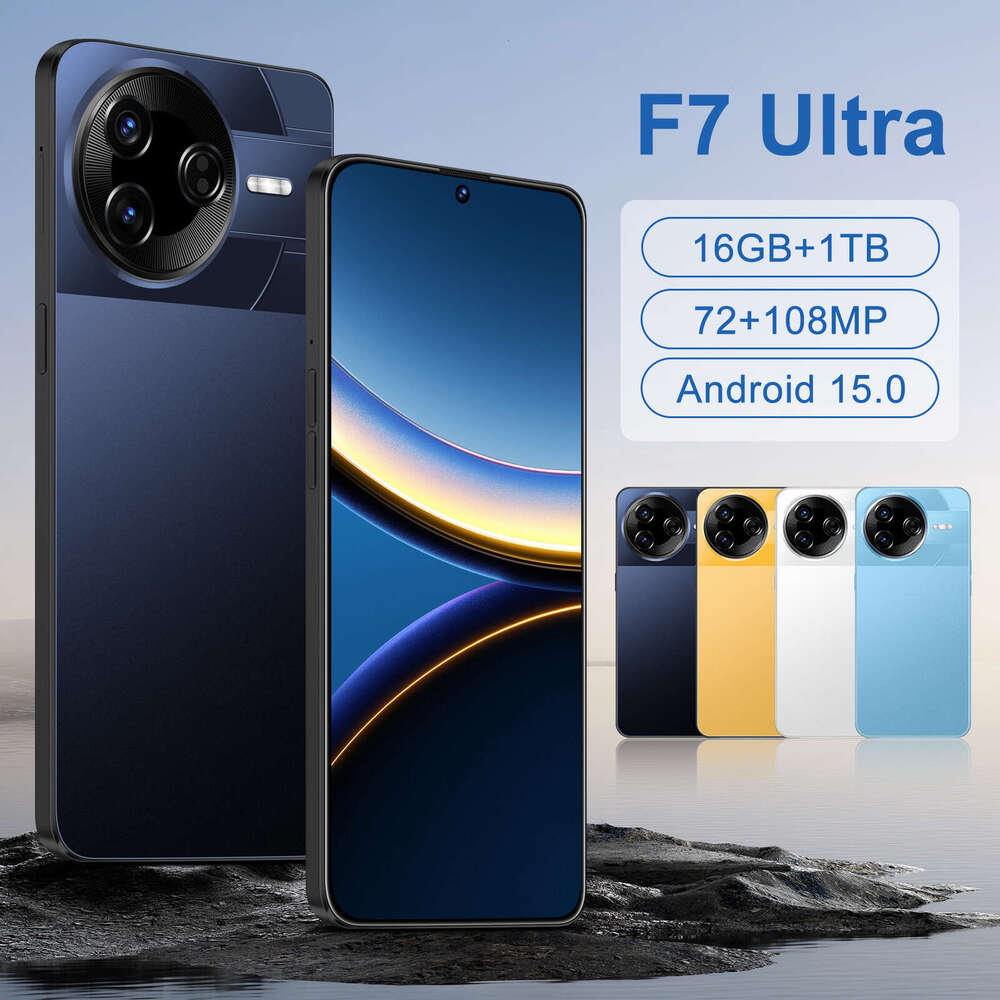 Famous brand cross-border exclusive smartphone F7 Ultra high-definition large screen 16+1TB in stock Android phone source factory CKS