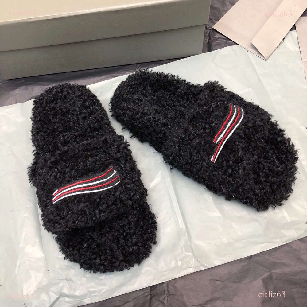 Prem Quality bal Plush Woolen Slippers Boots for Home Indoor Slides Warm Shoes 35-45 ae1