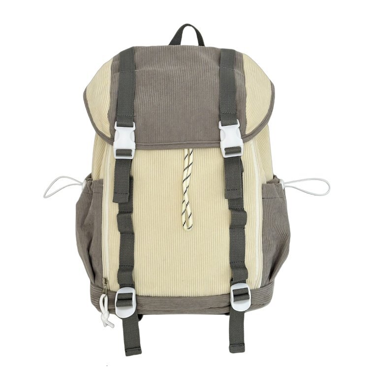 Linen twill ladies' travel backpack for outdoor use