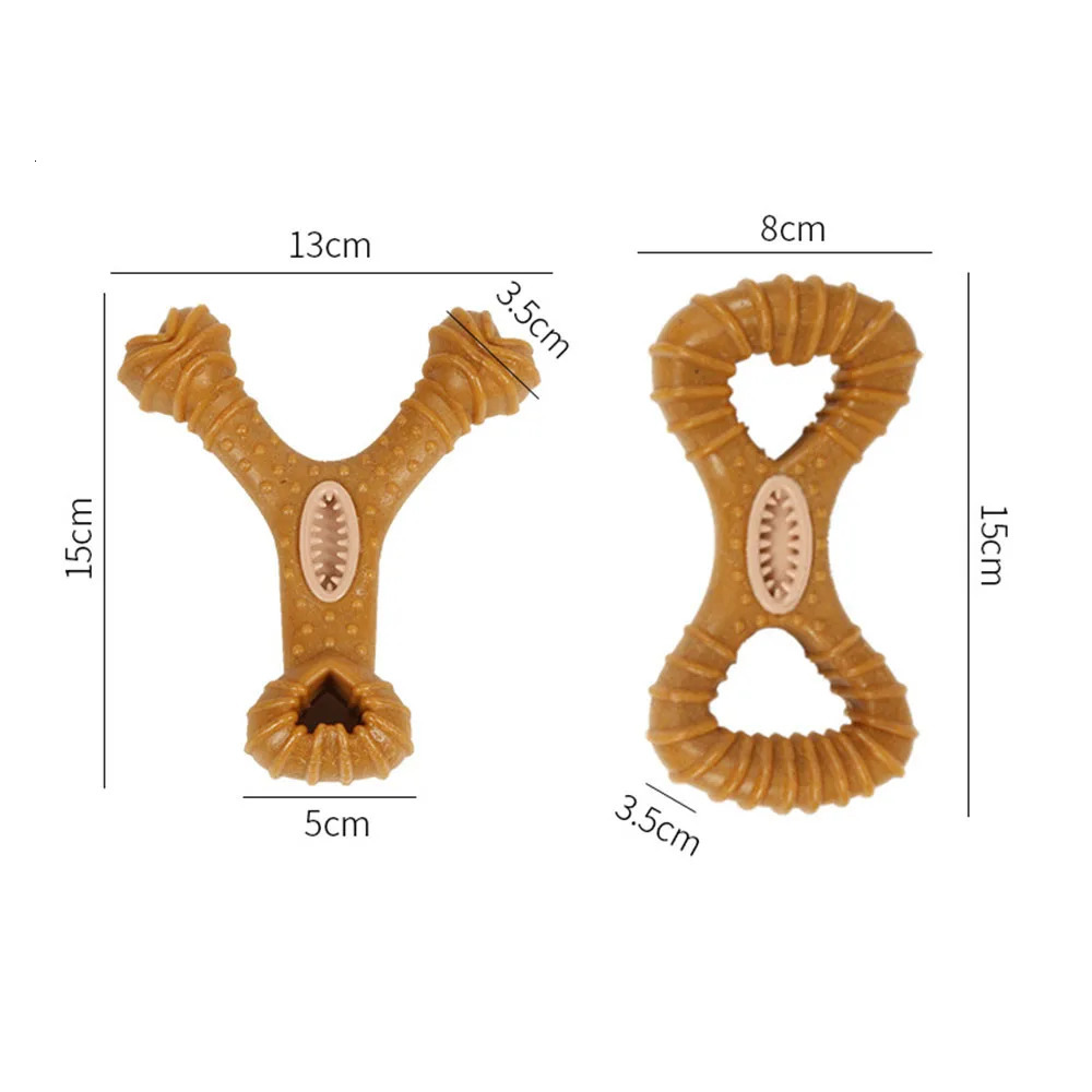 Durable Chew Proof Dog Treat Dispensing Bone Toy - Teething Cleaning Toys for Dogs Interactive Puzzle Pet Supplies 251219