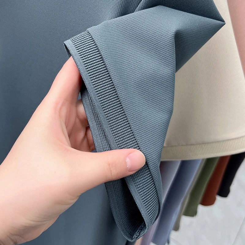 -Seller Mens High-Elasticity Polo Shirt Ultra-Soft Anti-Wrinkle Gold Supplier Wholesale 10 Colors Golf Top 251224