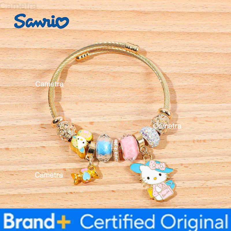 Sanrio Hello Kitty Charm Bracelet Exquisite Cartoon Figure Kitty Cat Jewelry Accessories Gifts H251229