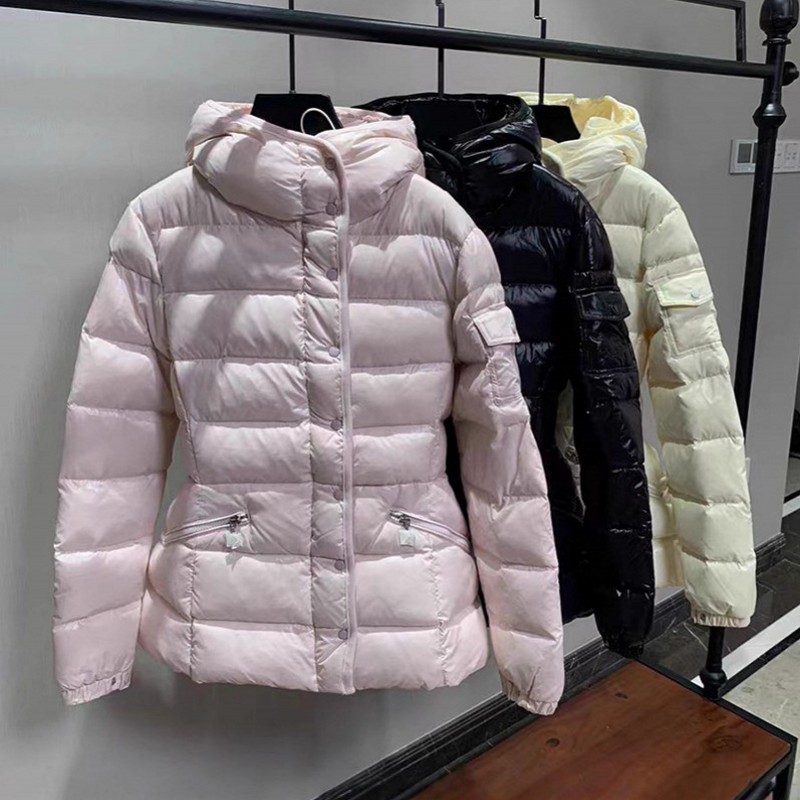 Womens Down Jacket Top Slim waist designer coats puffer Winter Jackets Hooded collar Warm Fashion Parkas With Lady Coat Outerwear Pocket