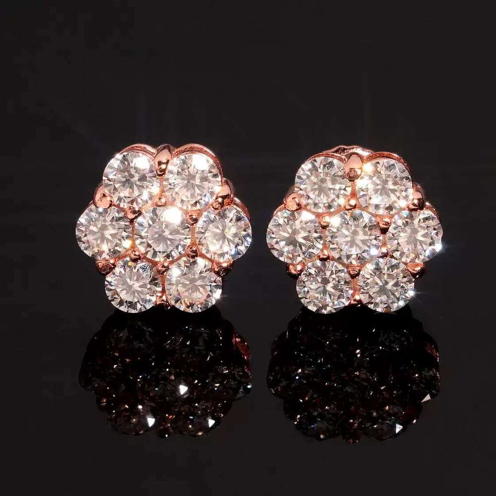 Snowflake-shaped stud earrings Diamond-studded stud earrings Designer earrings Fashion accessories