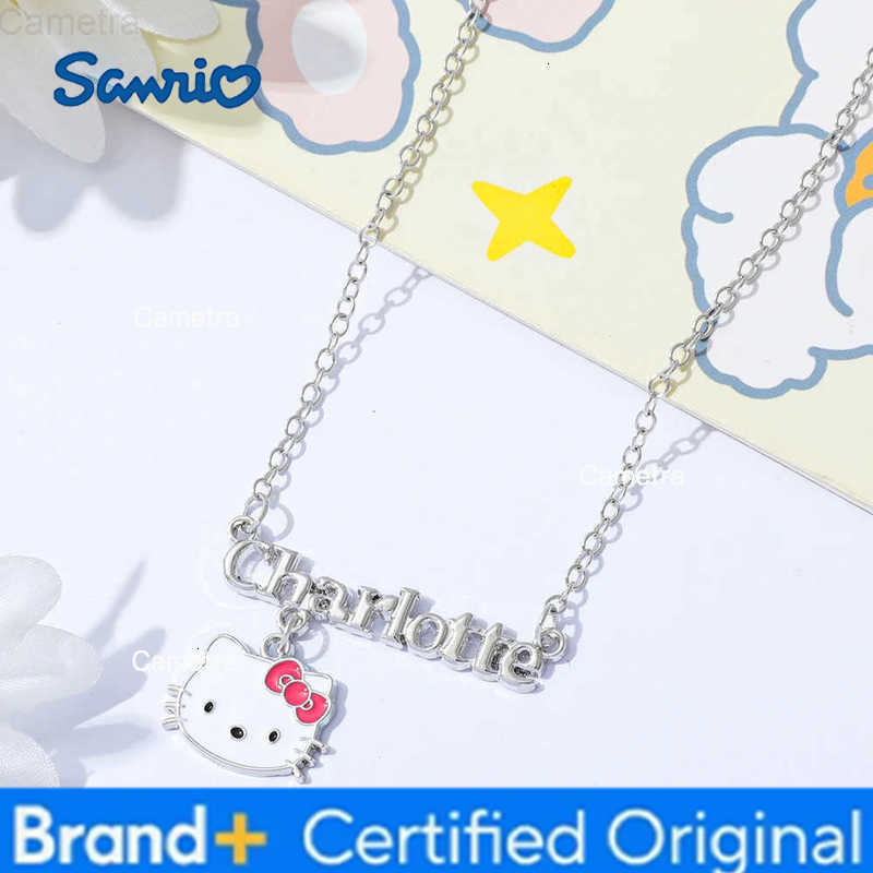 Sanrio Hello Kitty Letter Pendant Necklace - Cartoon Charm Pendant for Birthdays Gifts H251229
