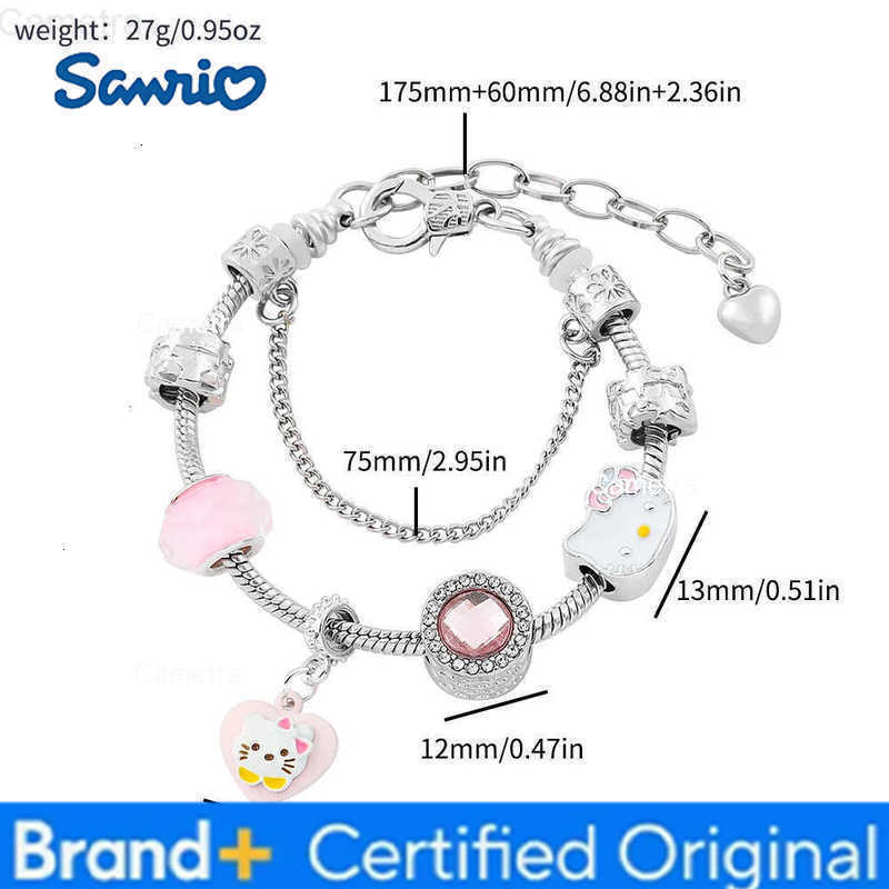 Sanrio Hello Kitty Bracelet DIY String Anime Cartoon Fashion Bangle Good Friend Lovers Gift Y2k H251229