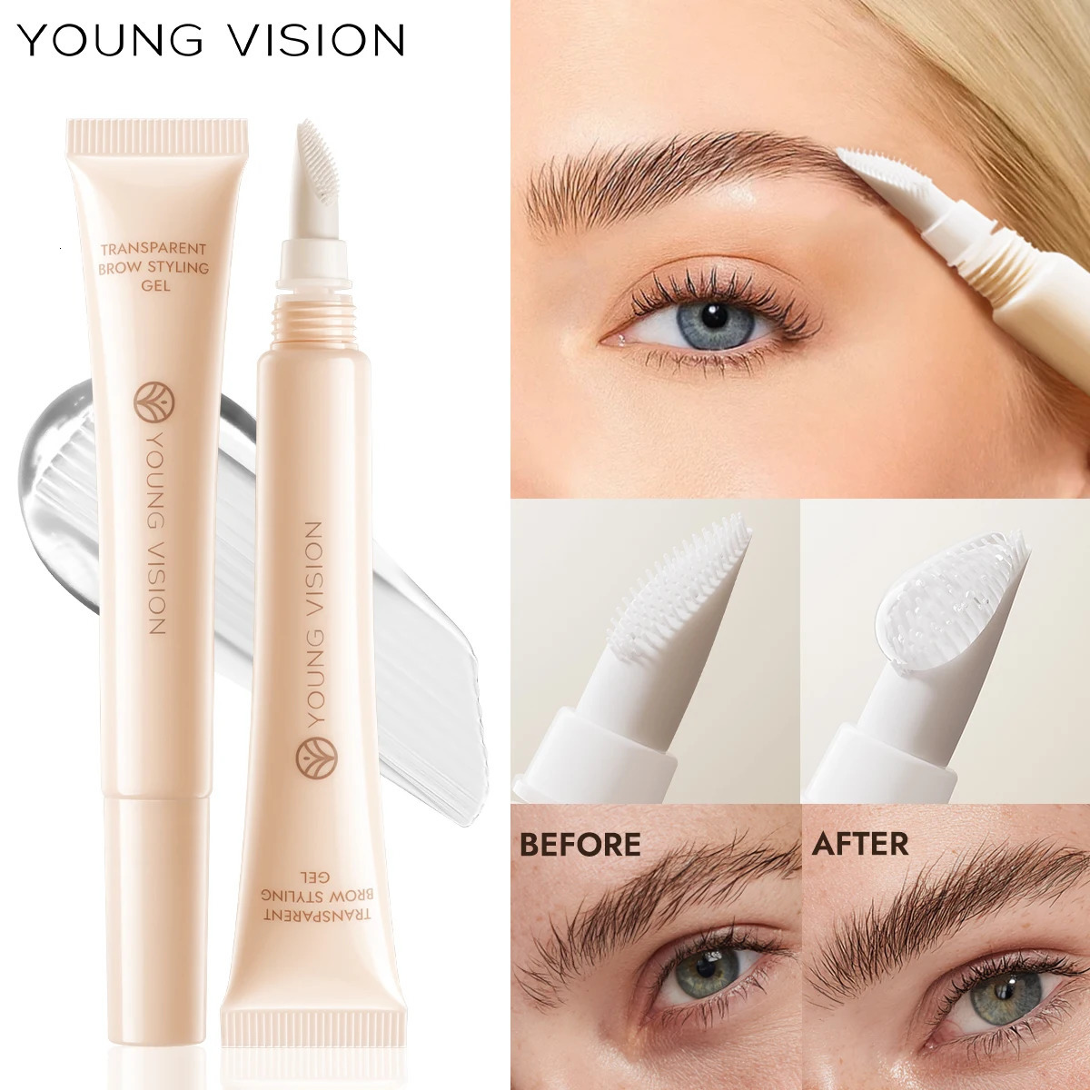 Eyebrow Shaping Gel Transparent Waterproof Eyebrow Shaping Gel Natural Long Lasting 3D Eyebrow 251224