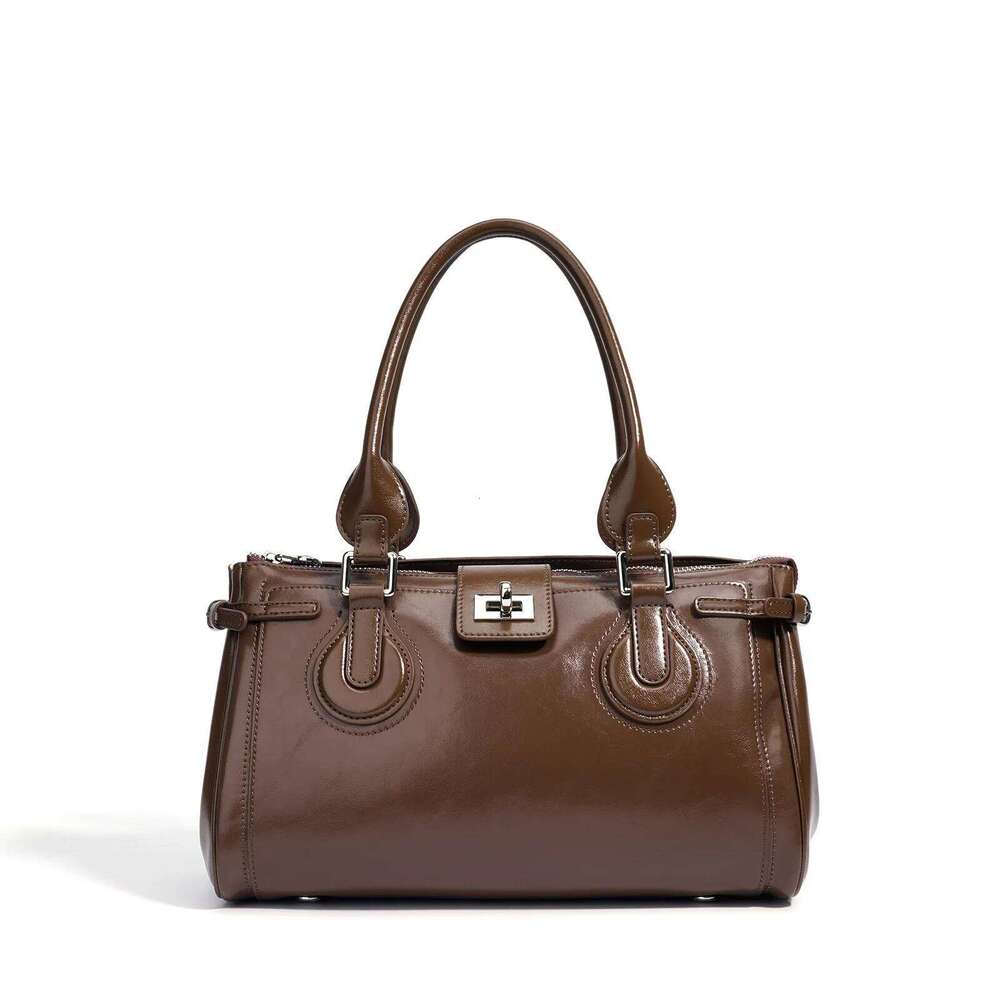 New Fashion Women S Portable Large Capacity Bag Minimalist Crossbody Pack Retro Light Luxury Specially Designed Handbag LEMON KOKO