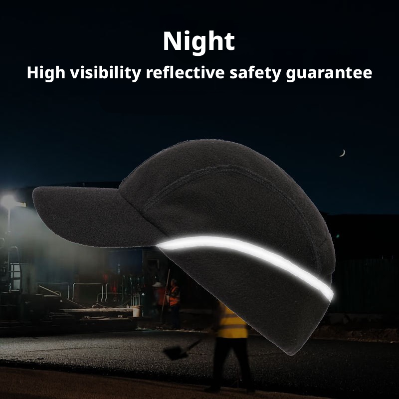 Ear Muffs Fleece Beanie Cap with Ear Flaps - Winter Warm Pullover Baseball Hat for Men Women, Outdoor Cold Weather Skiing Trapping Cap LFhat003