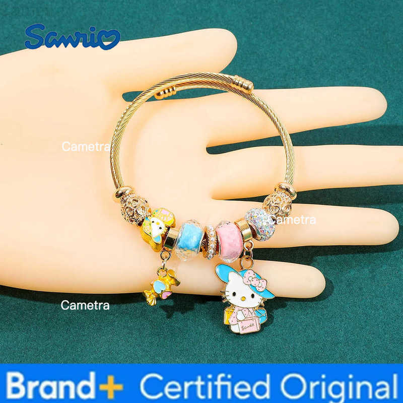 Sanrio Hello Kitty Charm Bracelet Exquisite Cartoon Figure Kitty Cat Jewelry Accessories Gifts H251229