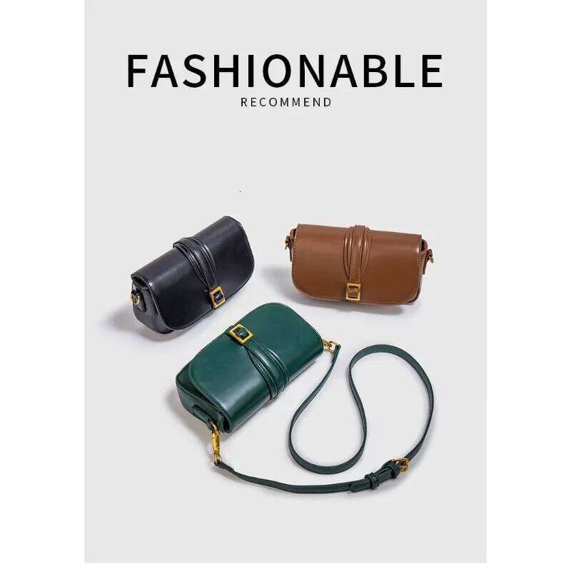 Cross Border New Tofu Classic Buckle Decoration Shoulder Crossbody Mini Versatile Small Square Bag Liksusie