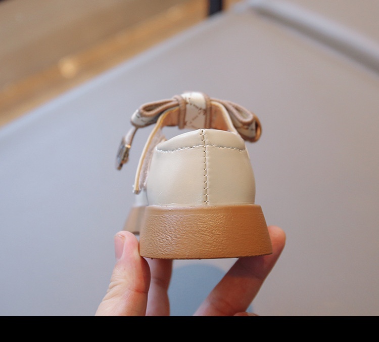Girl Princess Small Shoes Spring and Autumn Fashion New Dance Shoes Big Girl Child Bow Solid Color Single Shoes