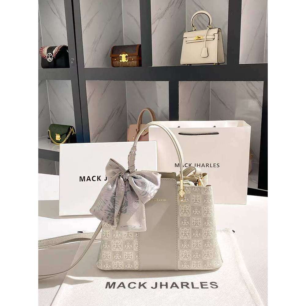 MACK JHARLES Light Luxury Elegant Handheld Mom for Women 2025 New Large Capacity High-End Tote Bag