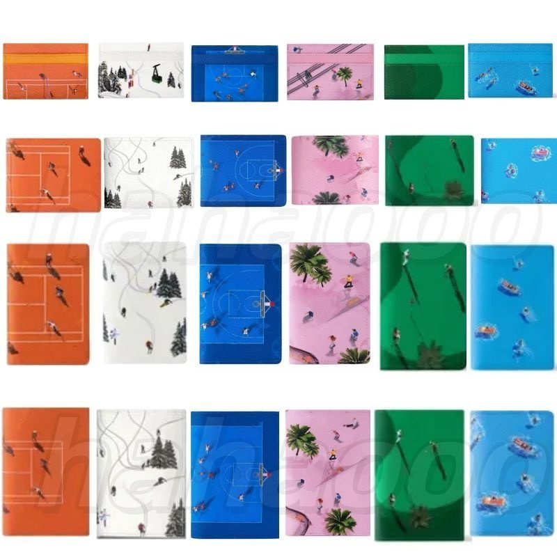 10A golf card holder Wallet holiday sports series style football model card holder passport bag designer eallet louisevuitunnes golf swimming ski wallet