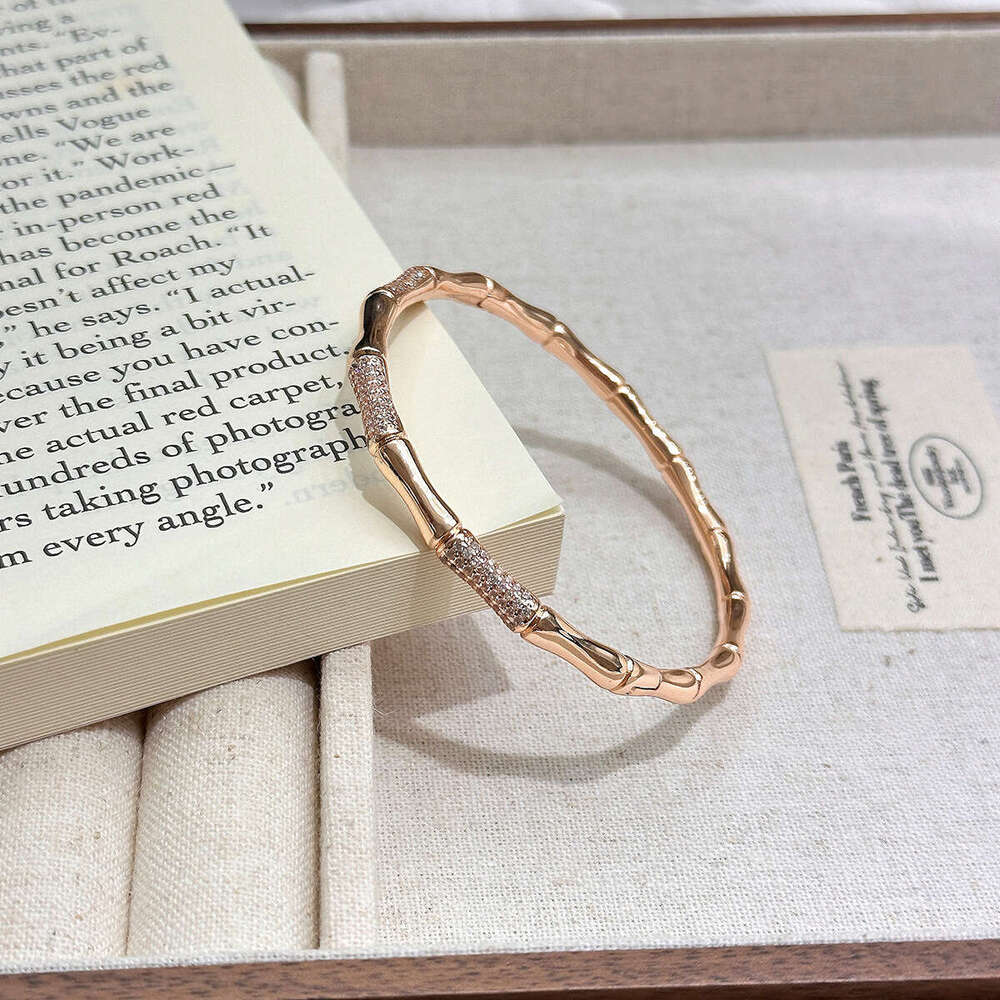 Bracelet For Women High-End Elegant Chinese Style Bamboo Knot Bracelet, Simple New Diamond-Studded Versatile Jewelry