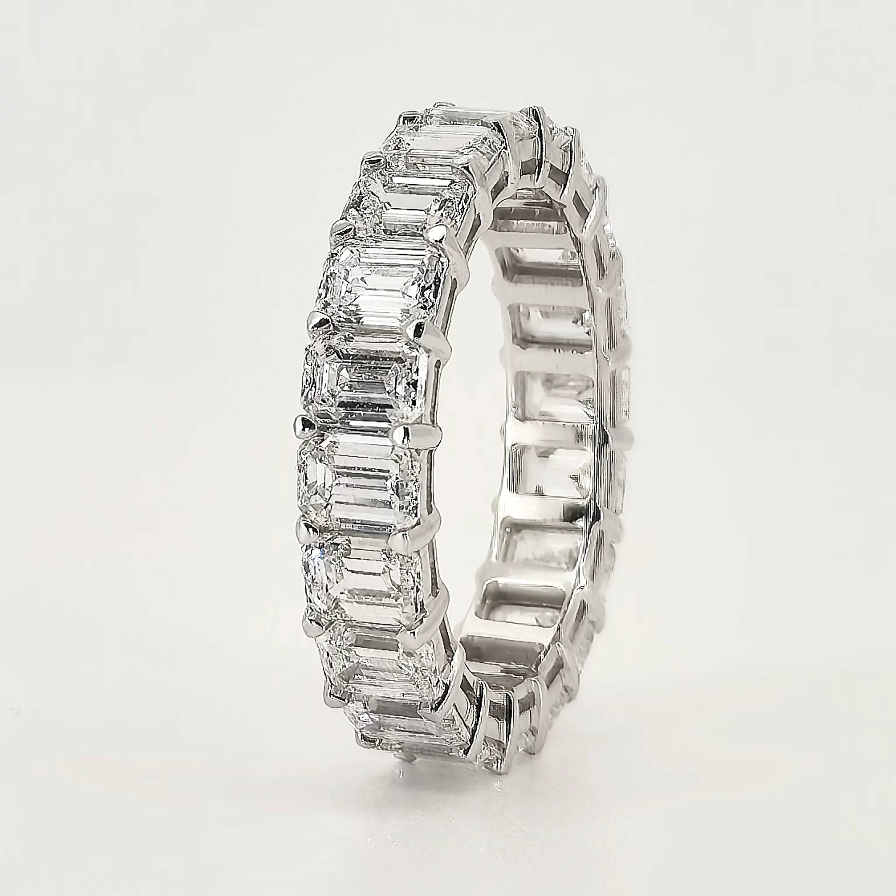 Fine Jewelry 14K 18K Solid Gold 3mm CVD Oval Cut Row Diamond Ring IGI Certified Lab Grown Wedding Ring