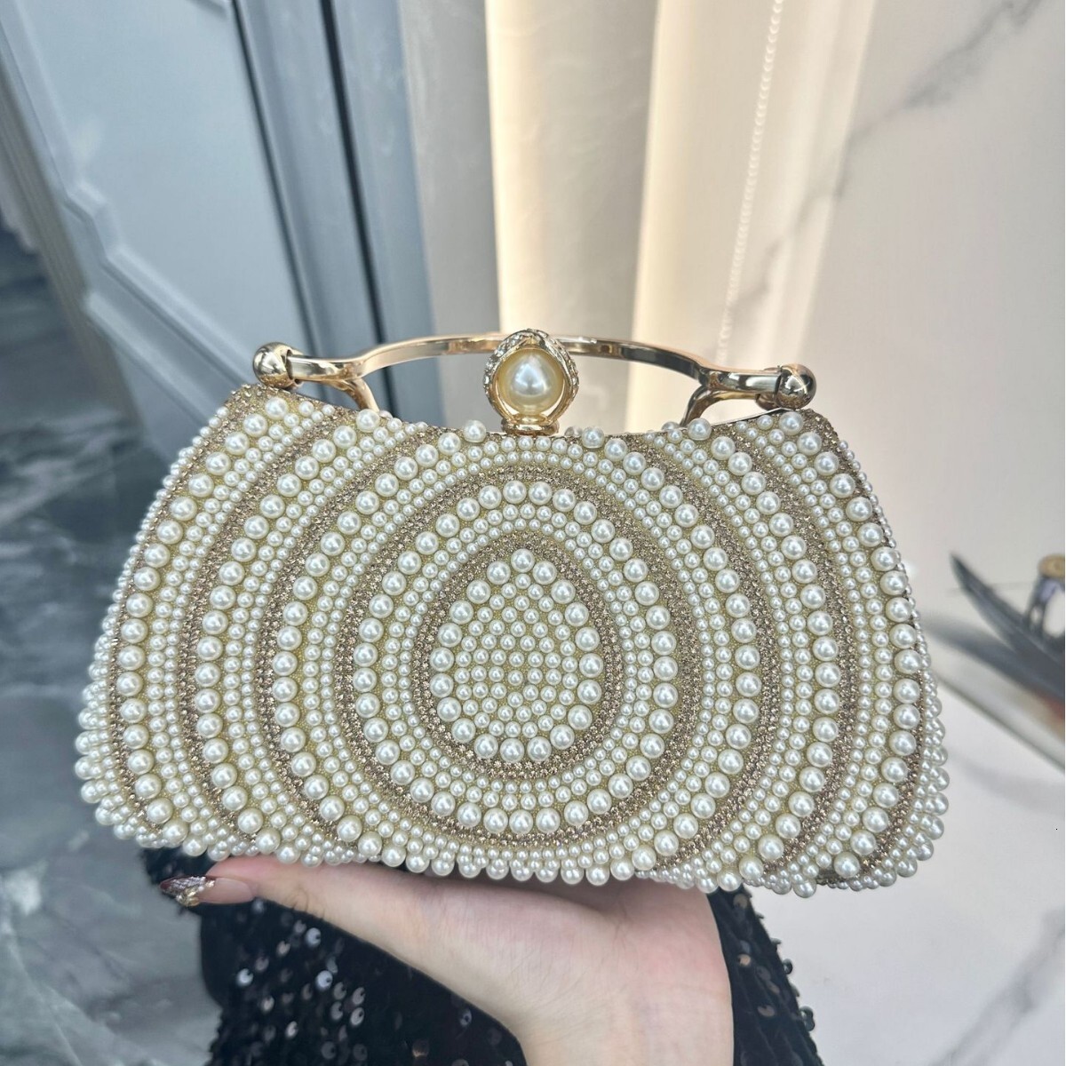 New European and American style women's evening dress bag, diamond decoration bag, crossbody bag, luxury handbag, shoulder bag