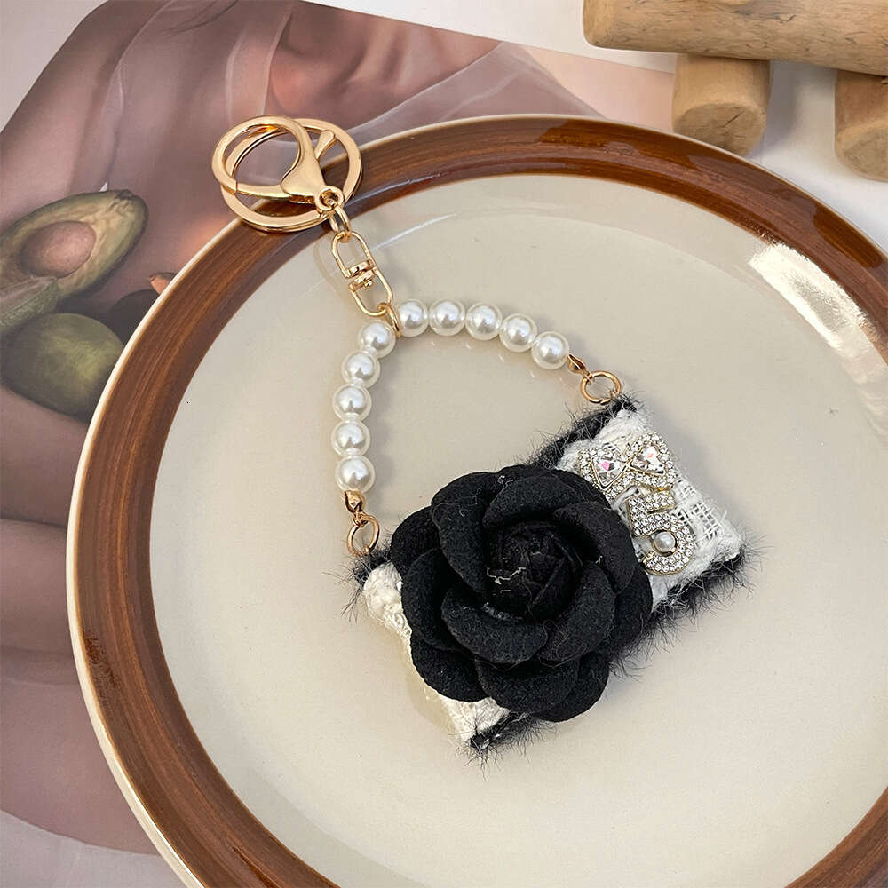 Camellia Handbag Charms Flower Keychains Keychain Designer Fashion Accessories