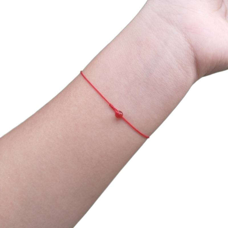 Leather Autumn Mourning Ultra-fine Rope Zodiac Year Red Spring Buckle Bracelet Small Couple Exquisite Gift Cross-border