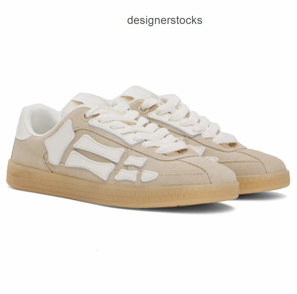 Top Brand Unisex Fashionable Cowhide Men Women Lowtop Suede Leather Pacific Bones Sneakers Shoes Platfrom Sole Party Wedding Cau amirishoee amiris amirima1 MW5I
