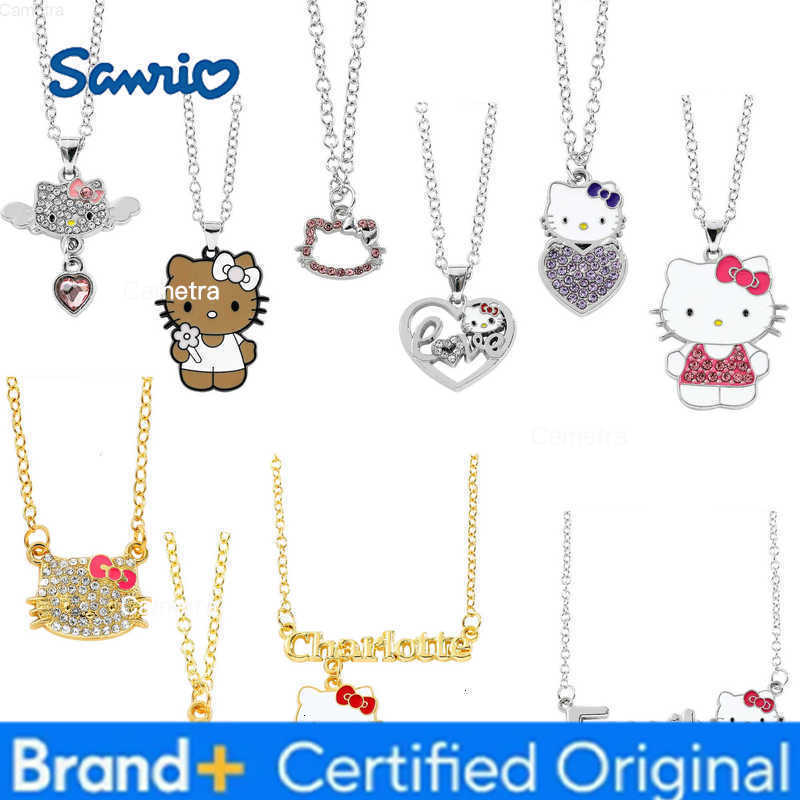 Sanrio HelloKitty Collection Sweet Cute Creative Enamel Pendant Necklace Fashion Charm Jewelry Girl Party Gift H251229