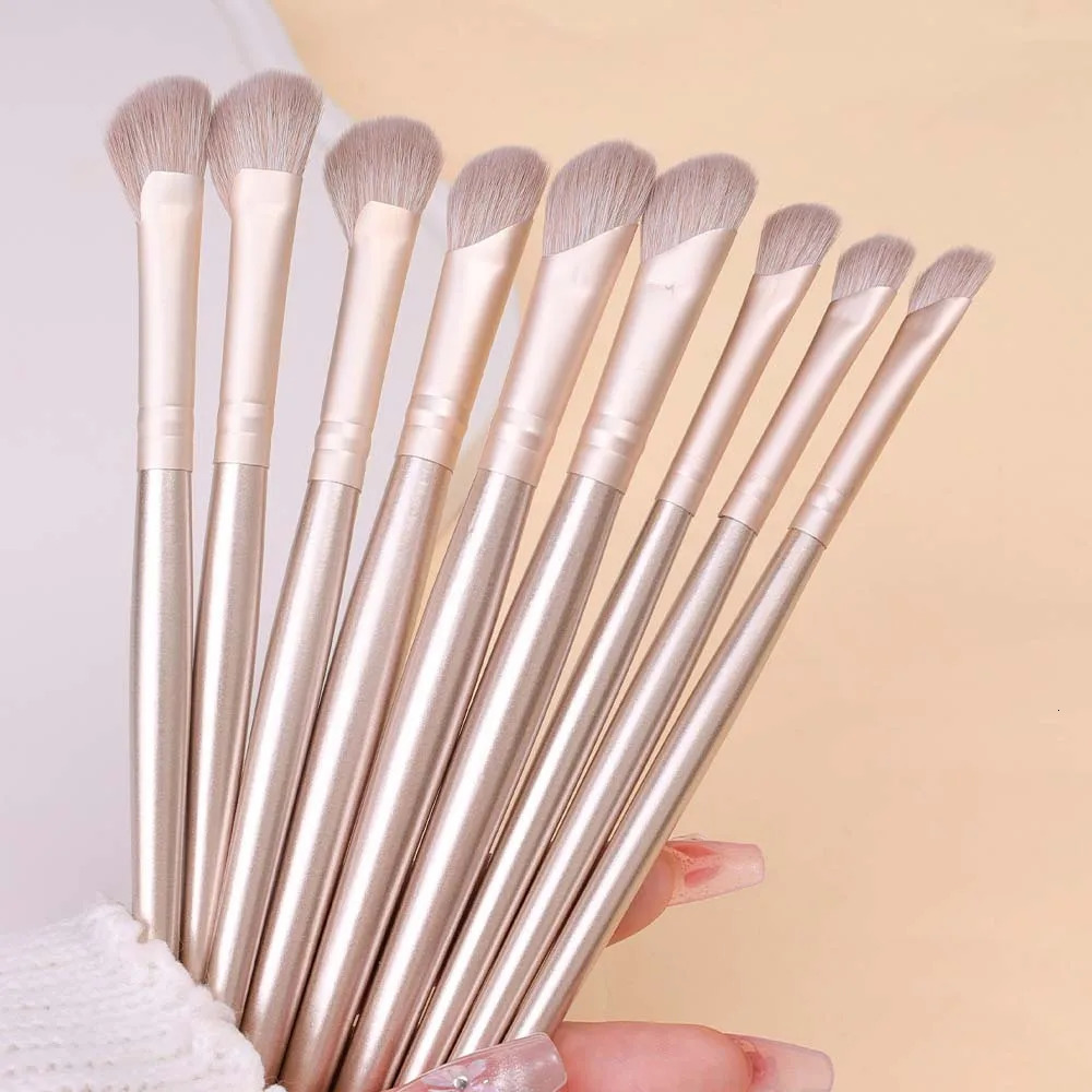Sickleshaped Nose Shadow Brush Set Natural Smudge Eyeshadow Contouring Makeup Brushes Professional Beauty Cosmetics Tools 251215