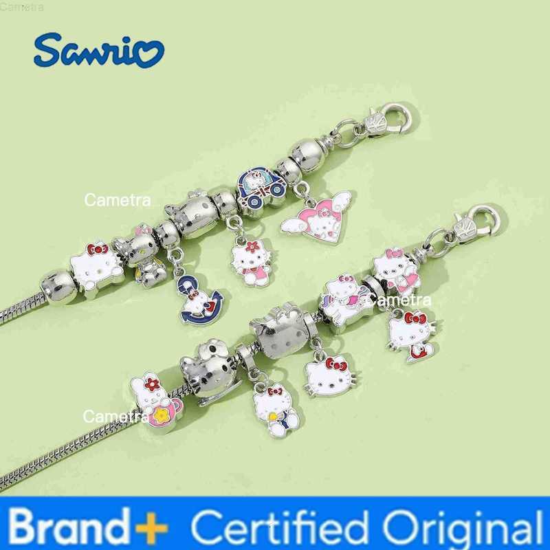 Sanrio Japanese Anime KT Cat New Bracelet Cartoon Bead Bangles Women Accessories Luxury Chains Y2k Girls Fashion Bracelets Girlfriend G H251229