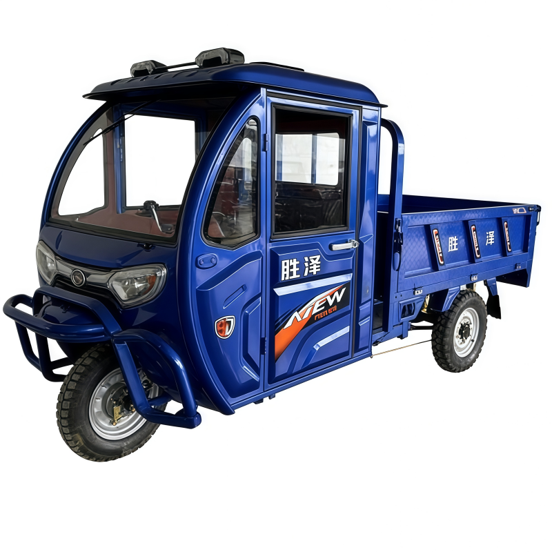 Electric Cargo Tricycle for Delivery with Large Rear Compartment
