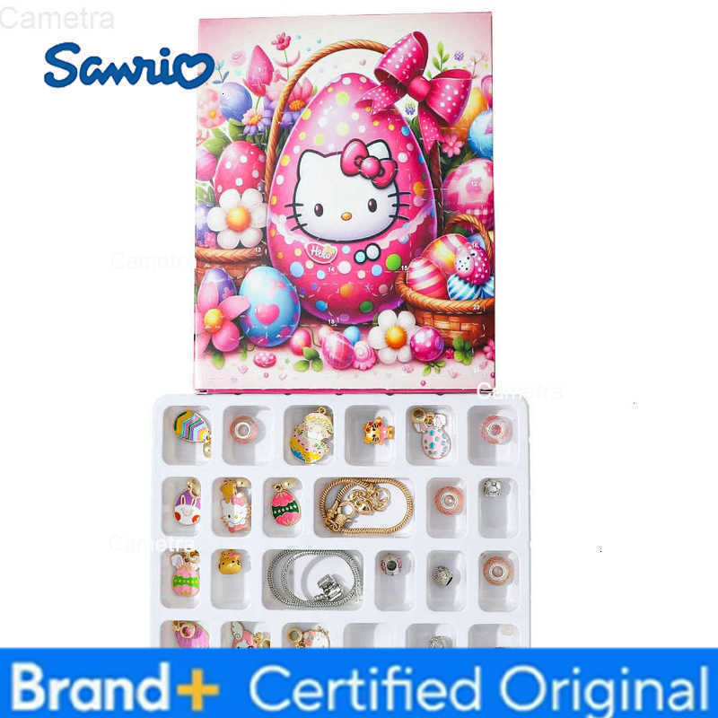 Sanrio Hello Kitty Anime Figure Advent Surprise Blind Box Fashion Exquisite DIY Charm Bracelet for Girls Jewelry Accessory Gift H251229