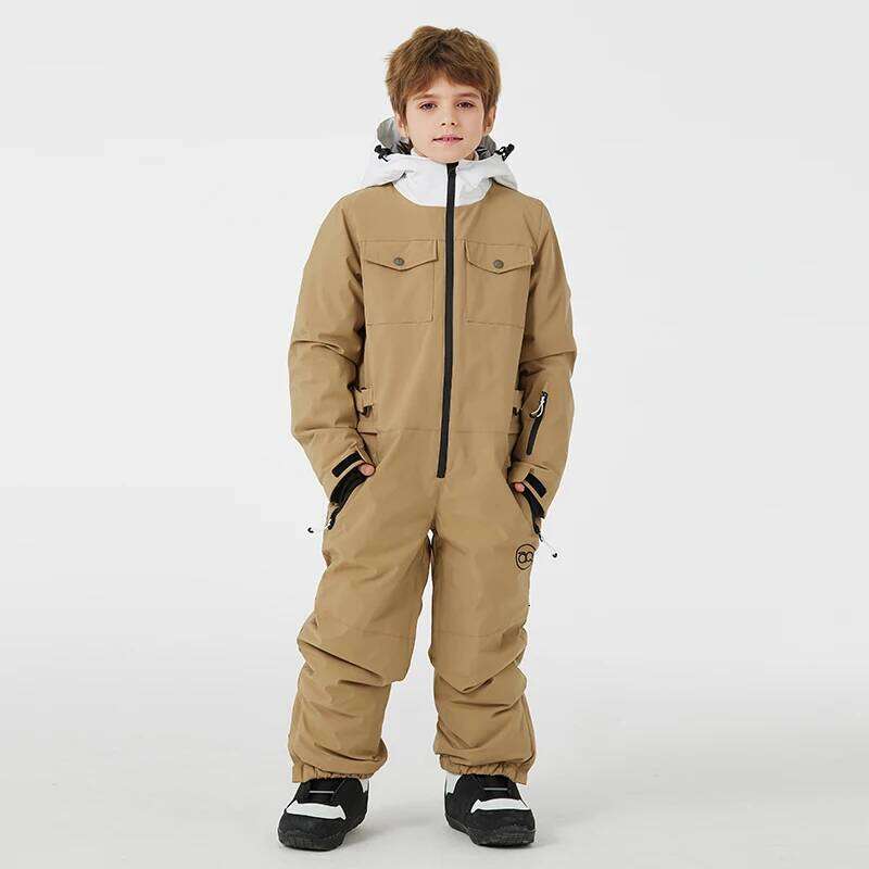 Children's Jumpsuit, Boy Or Girl Snow Suit Coverall, Skiing Snowboarding Clothing, Waterproof Winter Outdoor Sports Wear, Hot SPLELED
