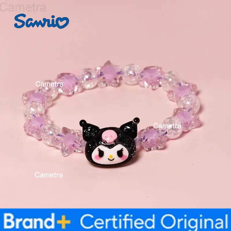 Sanrio Cute Crystal Couple Bracelet Cartoon Melody Kuromi Handmade Gift for Best Friends Birthday H251229