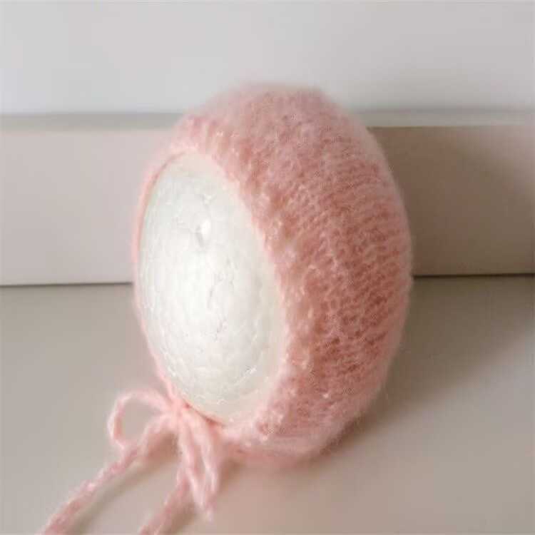 Newborns Photography Props stretch wool 3 mohair hat and long wrap set L251030