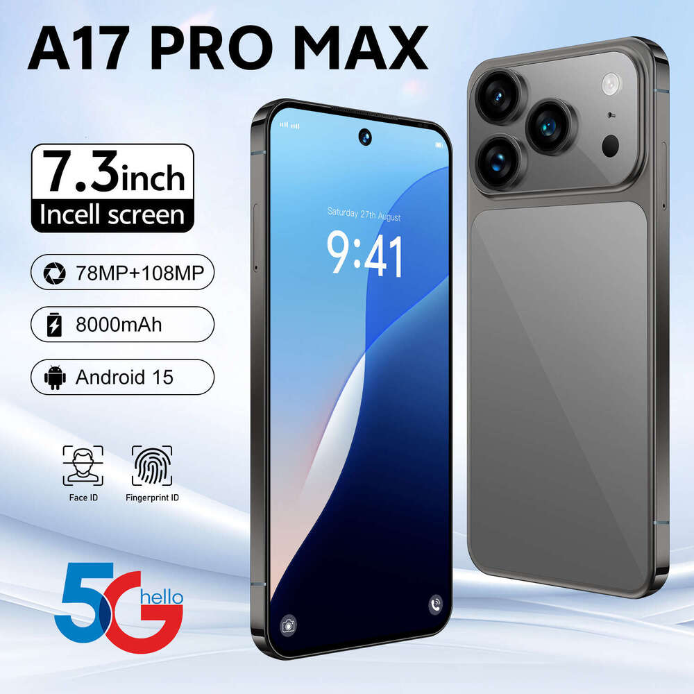 Famous Brand Cross Border Exclusive Smartphone A Pro Max HD Large Screen T Android Phone In Stock Available For Dropshipping CKS