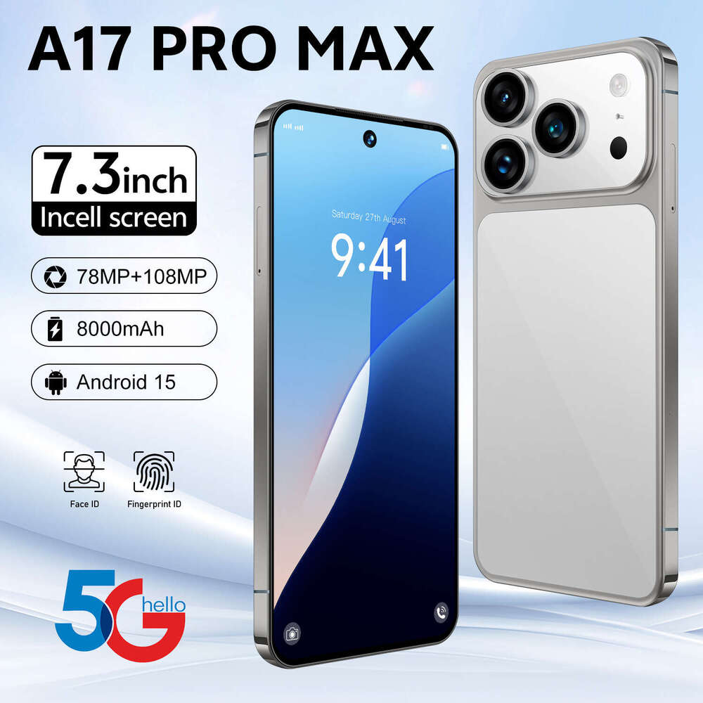 Famous Brand Cross Border Exclusive Smartphone A Pro Max HD Large Screen T Android Phone In Stock Available For Dropshipping CKS