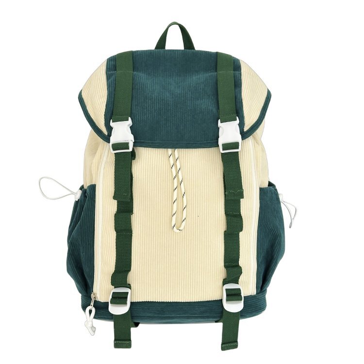 Linen twill ladies' travel backpack for outdoor use