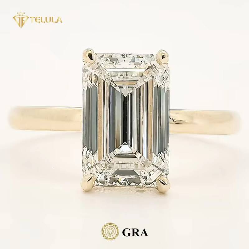 Fashion Many Shape Engagement Rings VVS D Color Moissanite Diamond Ring S925 18K Gold Plated Moissanite Ring