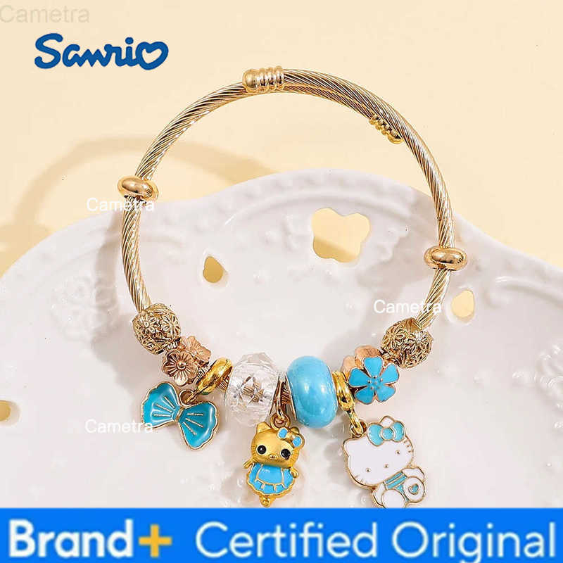 Sanrio Cartoon Glamour Bracelet Cute Hello Kitty Pendant Bracelet Jewelry Girl Gifts H251229