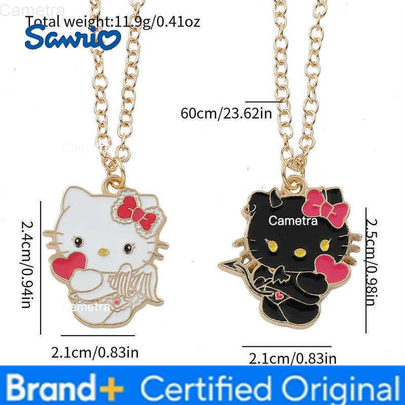 Sanrio Set Series Anime Figure Necklace Fashion Exquisite Cute Hello Kitty Kuromi Neckchain For Friends Birthday Jewelry Gifts H251229