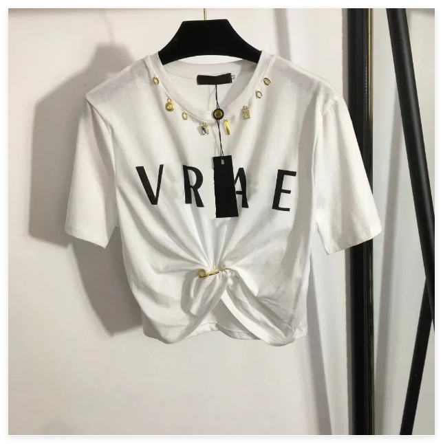 Women's T-Shirt Summer Casual Tshirt Designer Clothes Women T Shirt Short Sleeve White Black Color Round Neck Letter Print Top Tee Female Casual Loose Streetwear