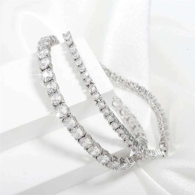 ZAKOL 2.5/4mm Hip Round Cubic Zirconia Tennis Bracelet For Women Exquisite Sparkling CrystalFashion Jewelry Pulseras Mujer