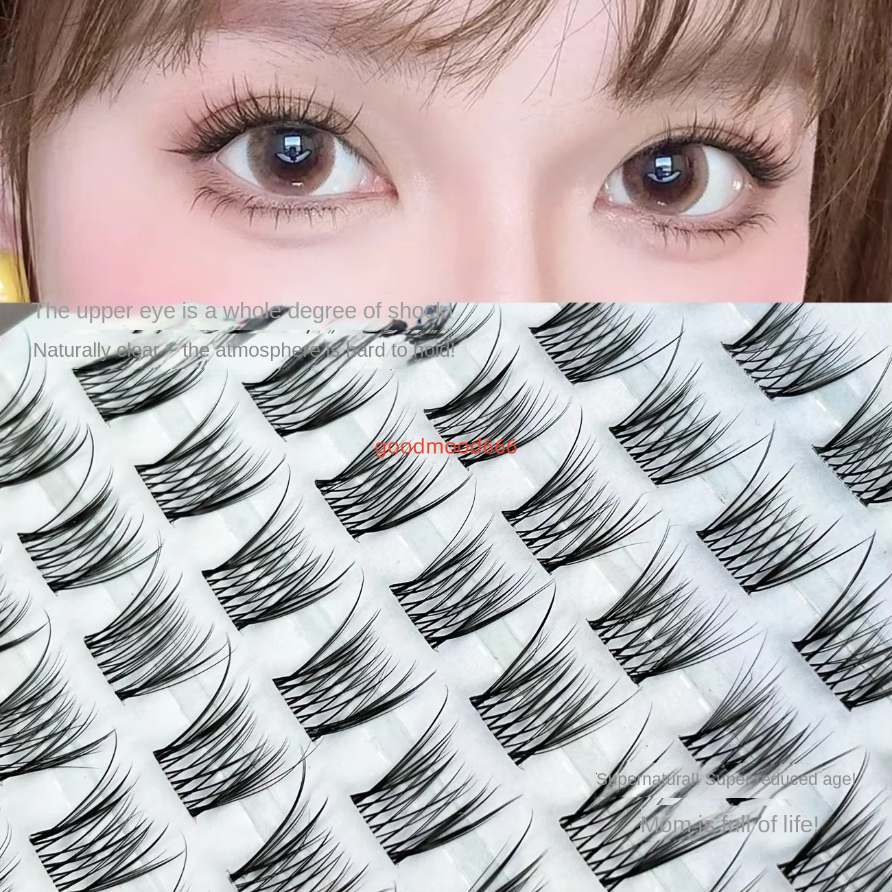 Hot Selling Baby Synthetic Hair False Eyelashes for Grafting Mixed Segmented False Eyelashes Box