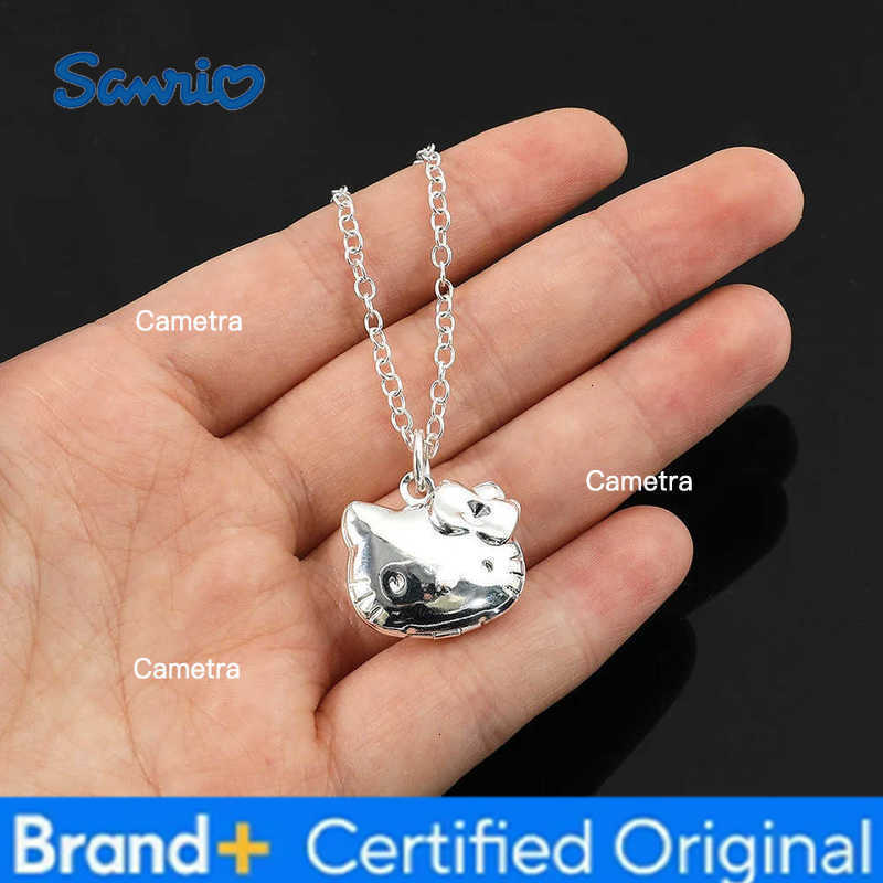 Sanrio Y2K Hello Kitty Pendant Necklace Korean Fashion Jewelry for Girls Can Open Design Girls Fashion Accessory H251229