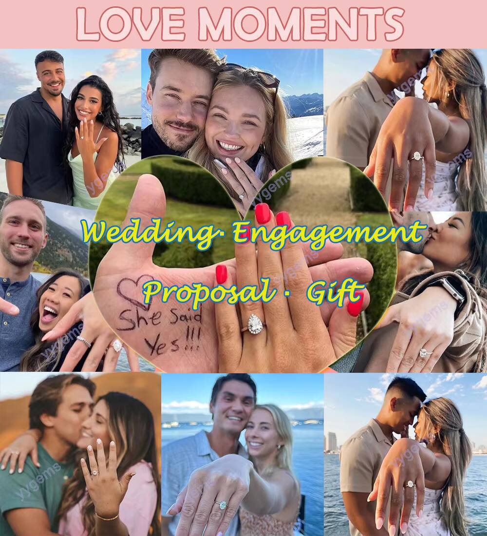 Custom High End Trilogy Style 3CT Emerald Cut Moissanite with Trapezoid Side Moissanite Wedding Ring Fine Jewelry Women Rings