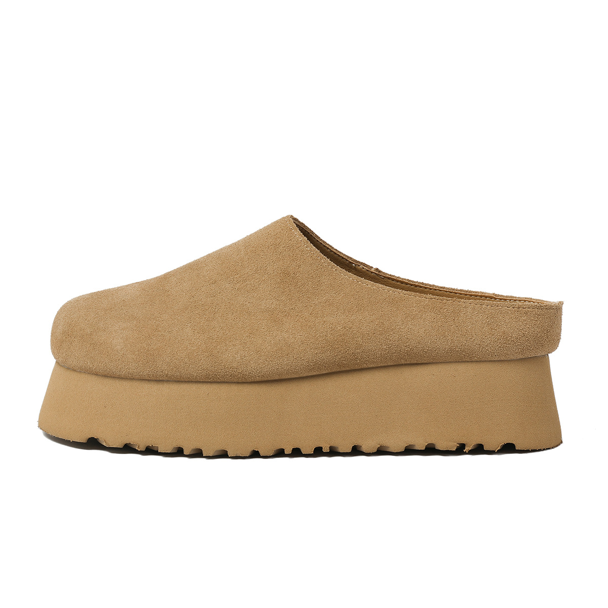 Ladies Thick Bottom Baotou Slippers 2026s Spring Summer New Design Versatile Height Increasing Slippers Size 34-39 Free Shipping Hot Sale Light khaki 