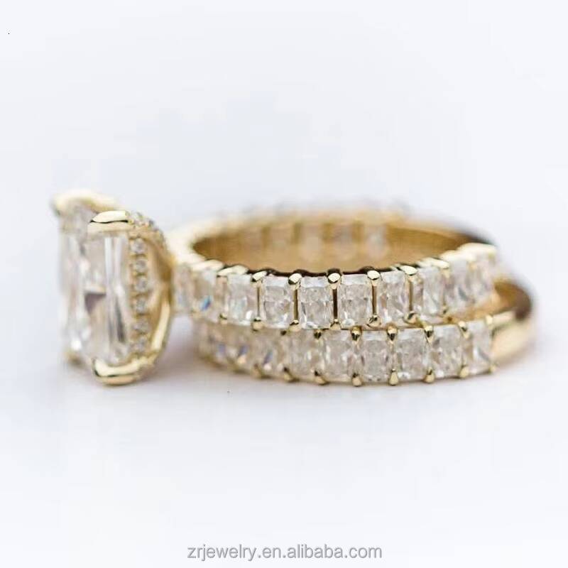 Lab-Grown Diamond Pure Gold 14K 18K D Color Lab Grown Diamond Engagement Ring 1CT VVS IGI Womens Synthetic Rings