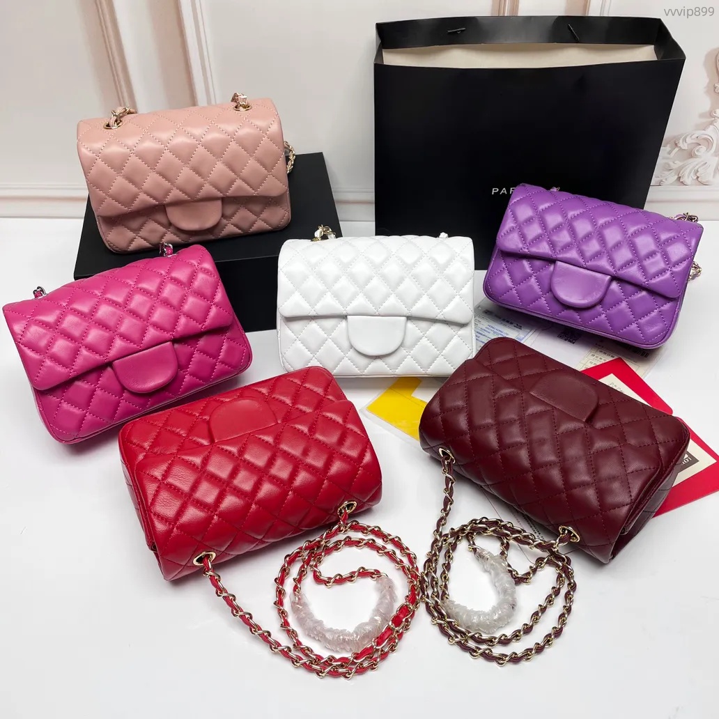 Luxury Designer Bags Women mini Shoulder Chain Bag 20cm Classic Flap Bag Sheepskin Quilted Purse Crossbody Bag For Women Cellphone Bags Korean Style Mini Pouch Purse