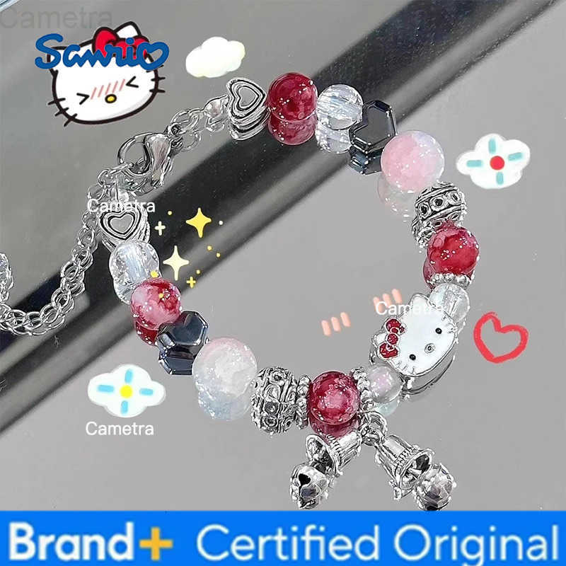 Sanrio Hello Kitty Hanging Pendant Cute Cartoon Anime Necklace/Bracelet/Ring Jewelry Accessoriess Christmas Gift for Women Girls H251229