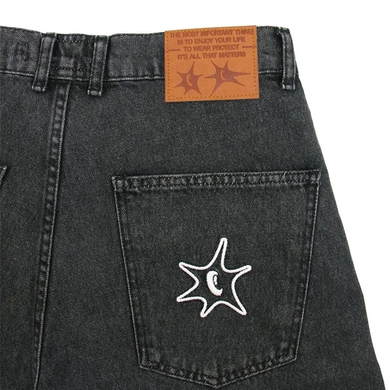 Y2K Streetwear ed Shorts Man Woman Clothing Harajuku Hip Hop Baggy Denim Gym Gothic Summer Basketball 251218