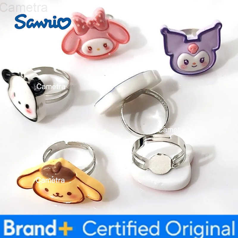 Sanrio Hello Kitty Rings Anime Figures Kuromi Cinnamoroll My Melody Pochacco Cartoon Anime Merchandise Decoration Birthday Gifts H251229